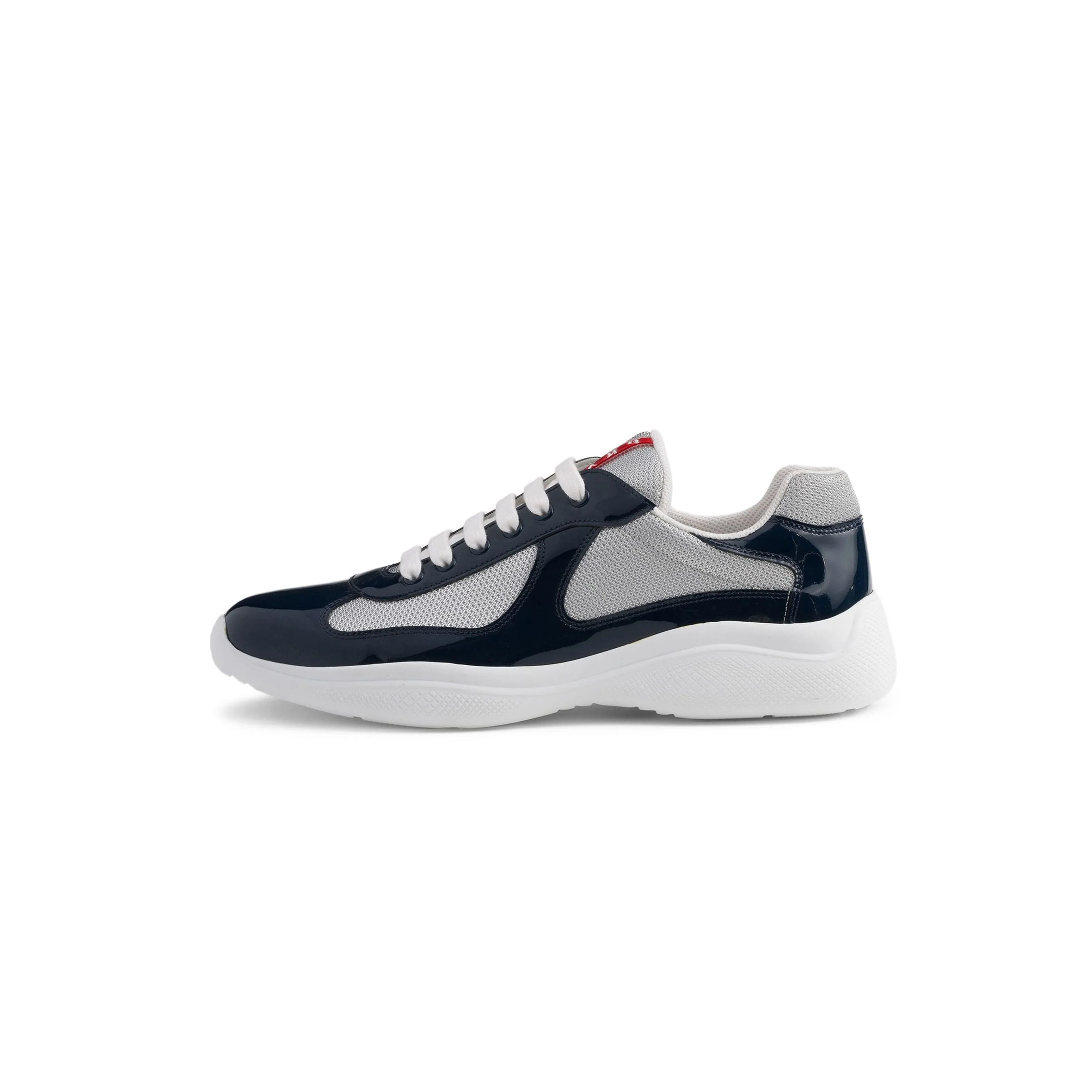 PRADA PATENT LEATHER AND TECHNICAL FABRIC PRADA AMERICA'S CUP SNEAKERS 4E3400